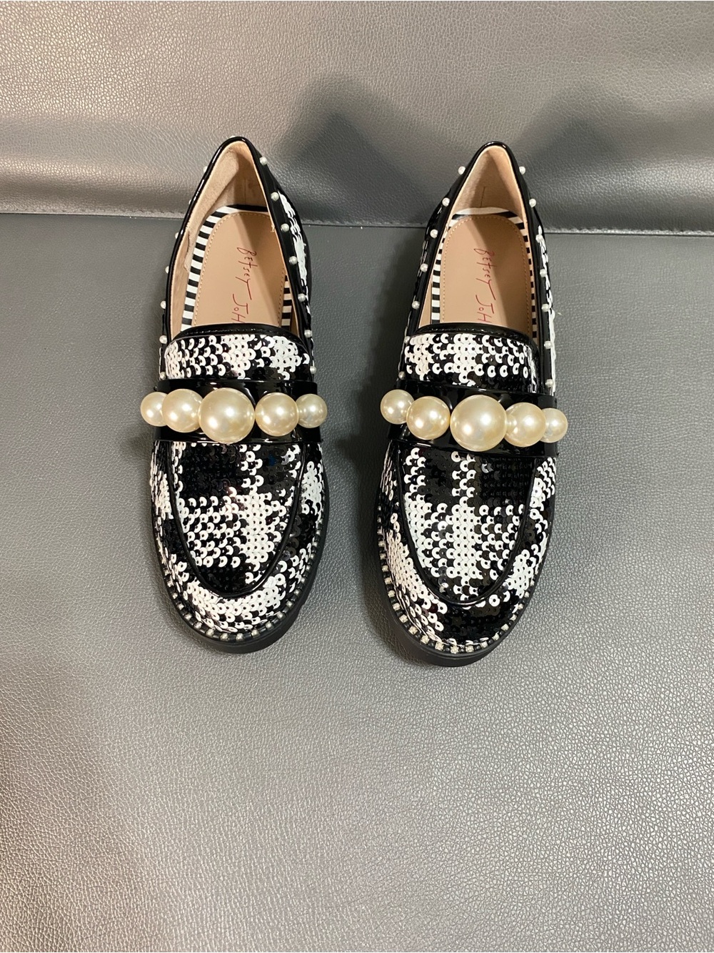 NIB Betsey Johnson Harloe Embellished Loafers - Picture 3 of 5